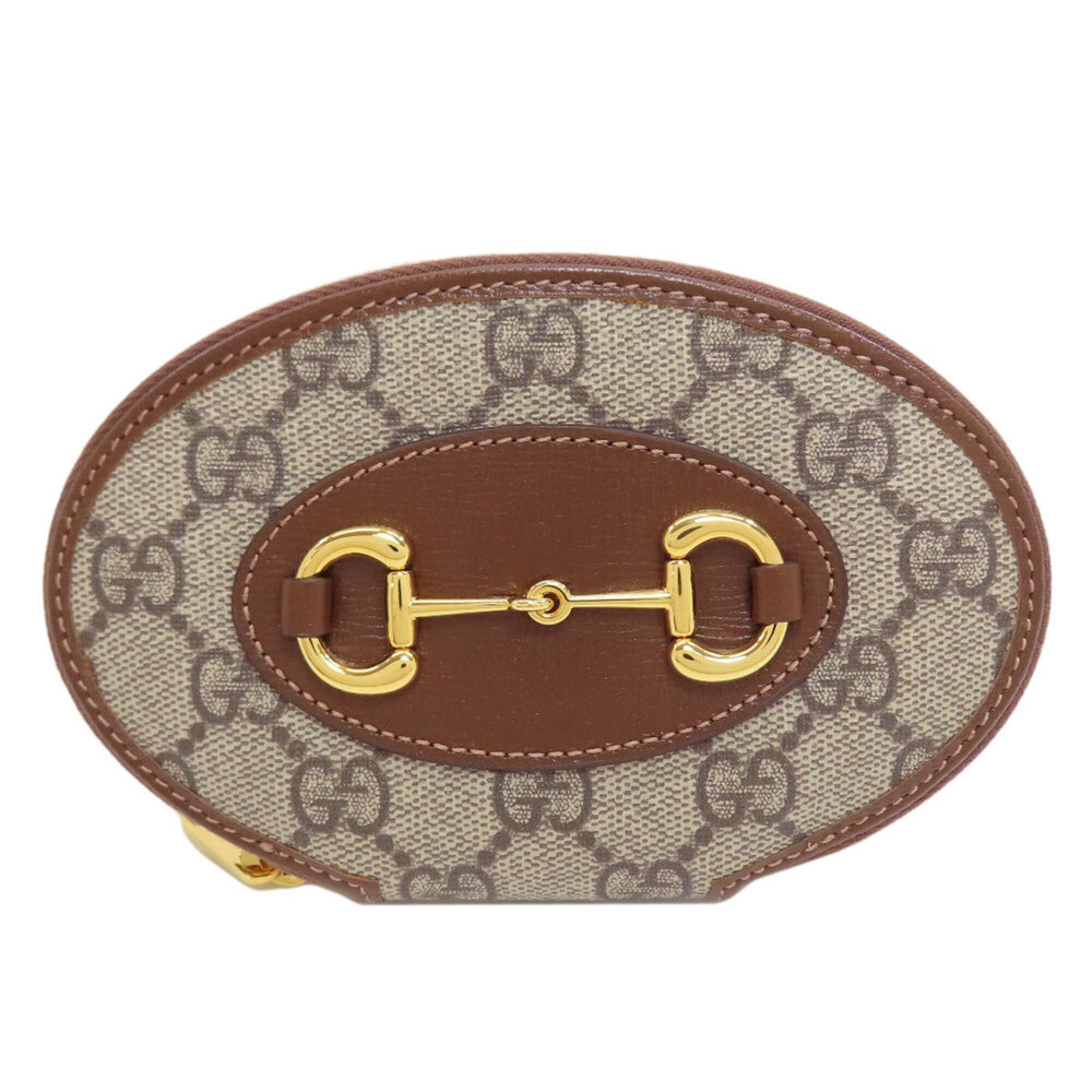 Gucci 622040 Horsebit GG Supreme Coin Case PVC Leather Women's GUCCI